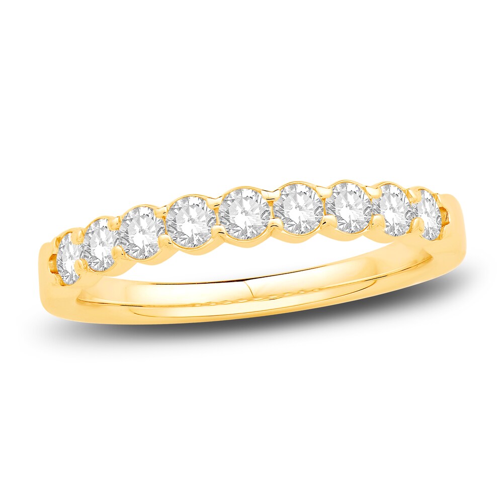 Diamond Anniversary Band 1/2 ct tw Round 14K Yellow Gold 0E1qdaGt