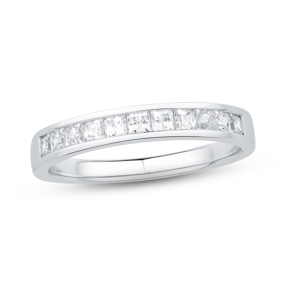 Diamond Anniversary Band 1/2 ct tw Princess Platinum 1GAffknO