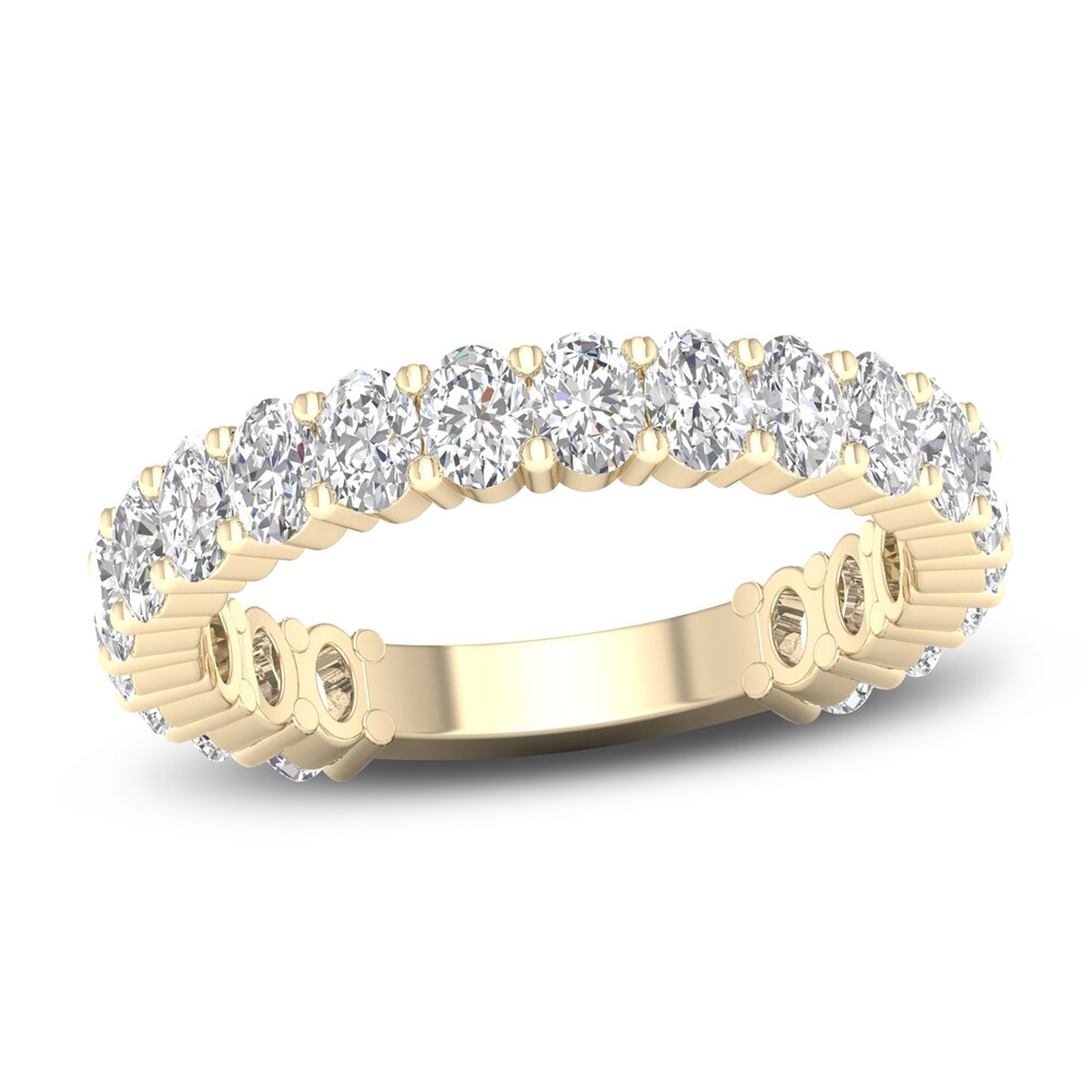 Diamond Anniversary Band 2 ct tw Oval 14K Yellow Gold 1neWIoFQ