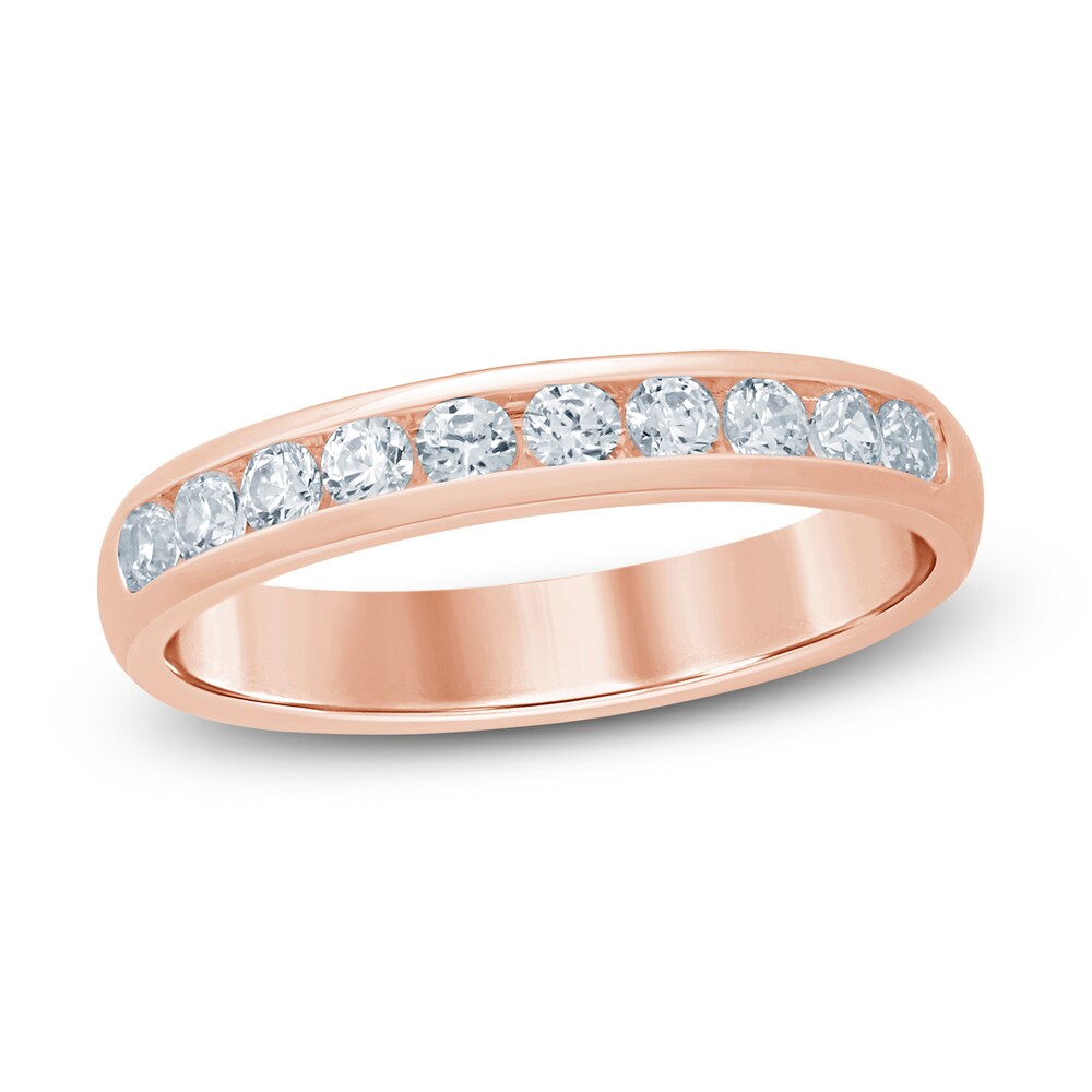 Diamond Anniversary Band 1/2 ct tw Round 14K Rose Gold (SI/2) 1rAYTXCQ