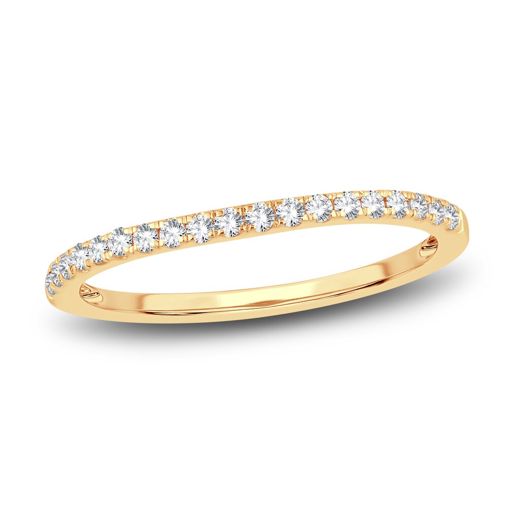 Diamond Wedding Band 1/4 ct tw Round 14K Yellow Gold 2893kyXw