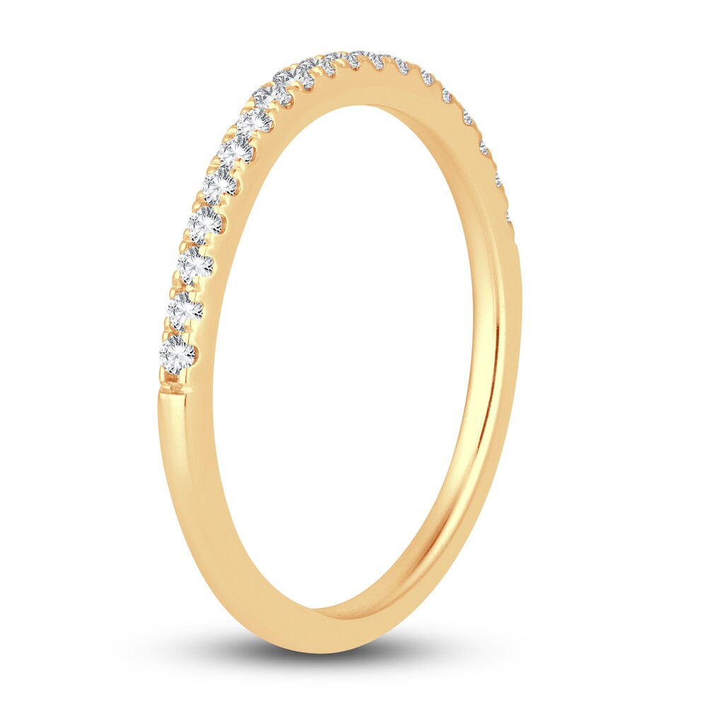 Diamond Wedding Band 1/4 ct tw Round 14K Yellow Gold 2893kyXw