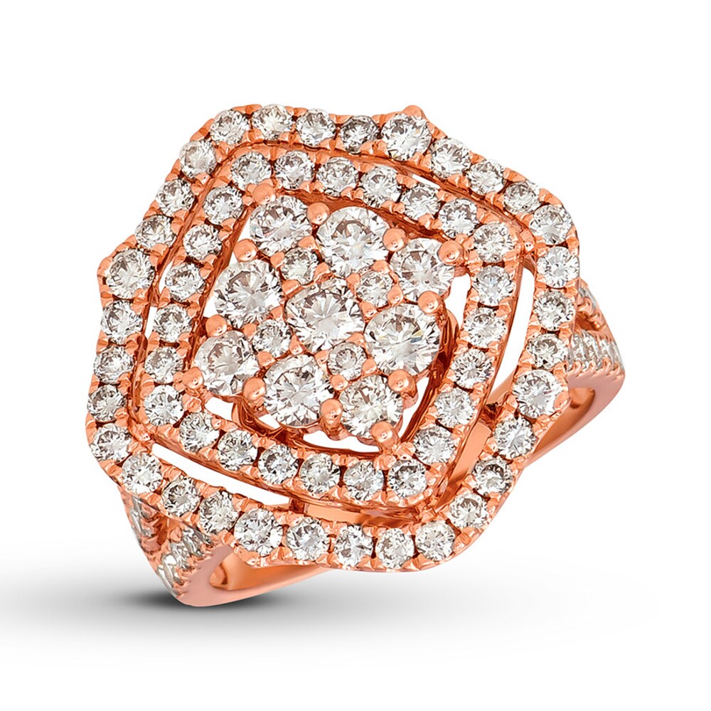 Le Vian Diamond Ring 2-1/2 carats tw 14K Strawberry Gold 2BdnE9uH