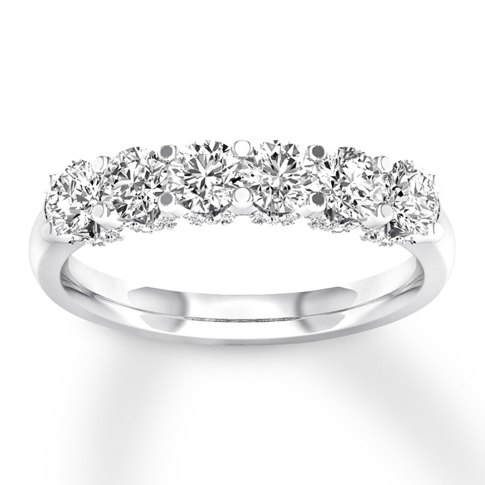 Diamond Anniversary Band 1 carat tw Round 14K White Gold 2NQwMEib