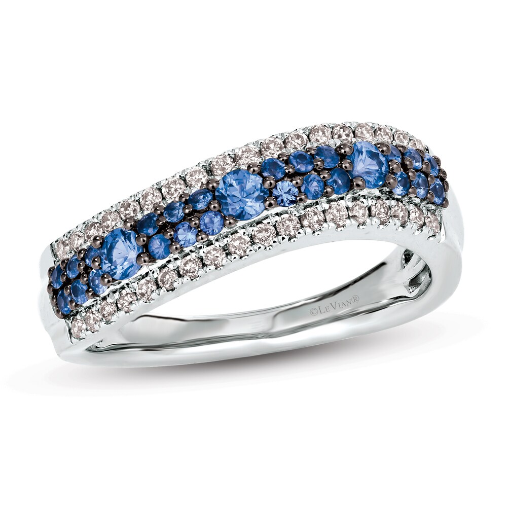 Le Vian Natural Sapphire Ring 1/5 ct tw Diamonds 14K Vanilla Gold 2UrvKWjA