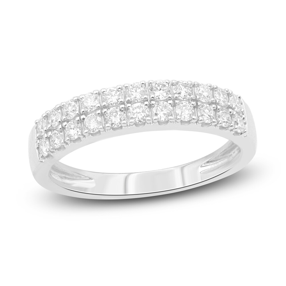 Diamond Anniversary Band 1/2 ct tw Round 14K White Gold 2xp7ZiNW