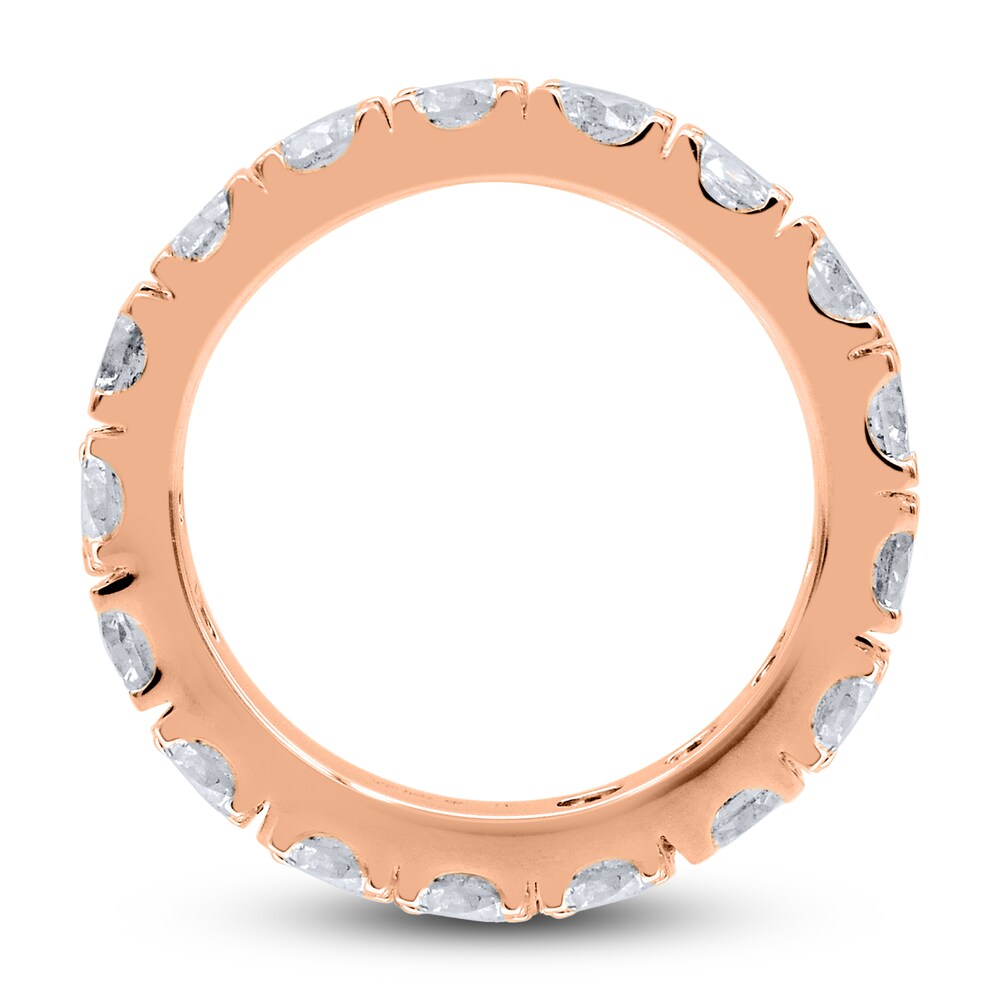 Diamond Anniversary Band 4 ct tw Round 14K Rose Gold 37wlcR1m