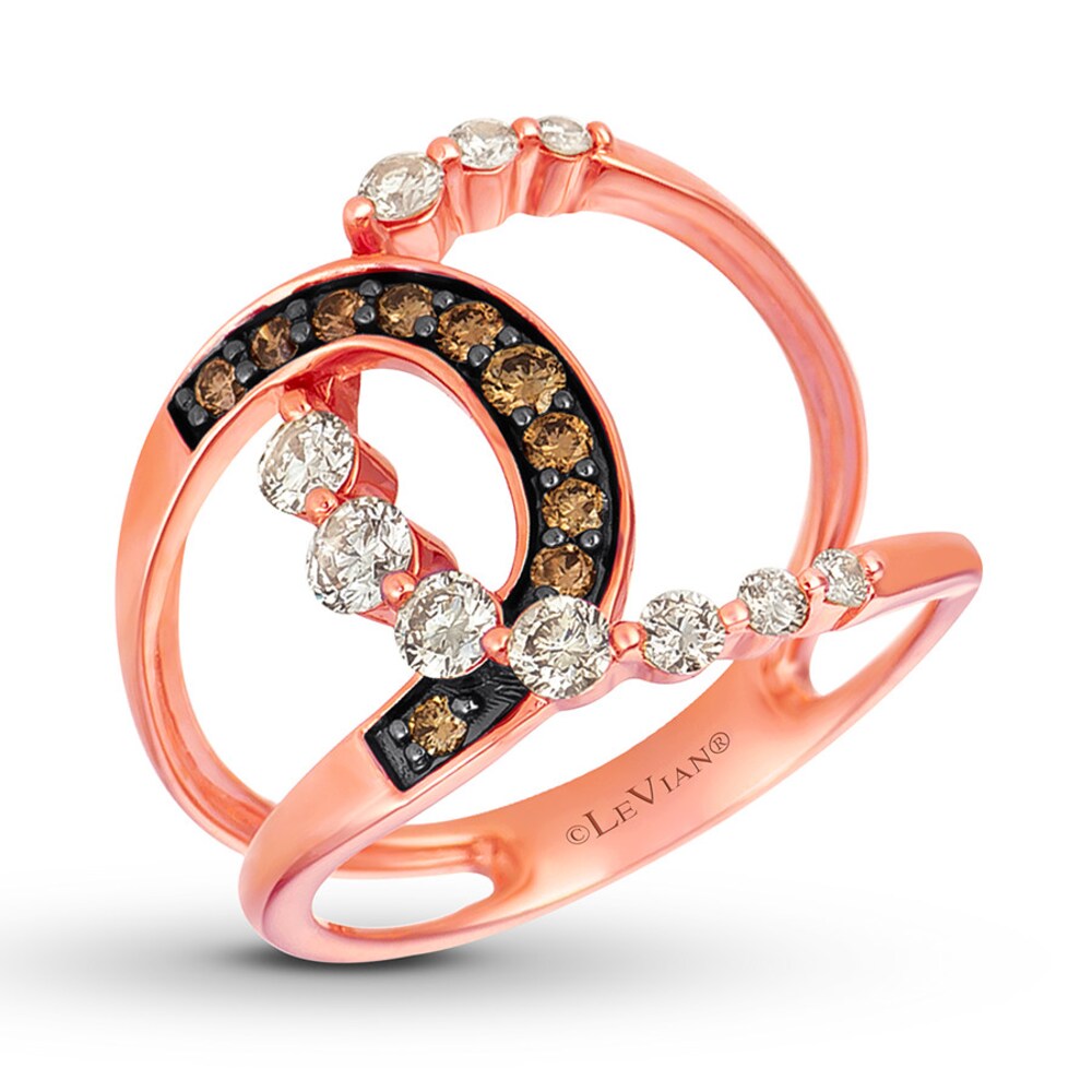 Le Vian Diamond Ring 5/8 ct tw 14K Strawberry Gold 3D3vpLSG