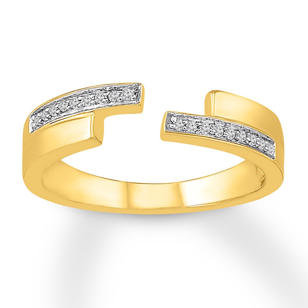 Diamond Ring 1/15 carat tw Round 10K Yellow Gold 3W3hWMLJ