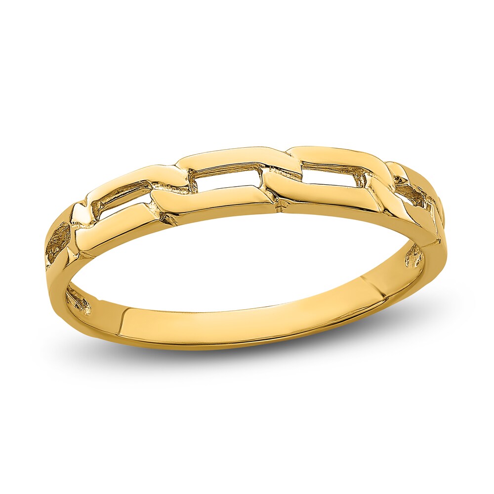 Chain Link Ring 14K Yellow Gold 3ia3kTrQ