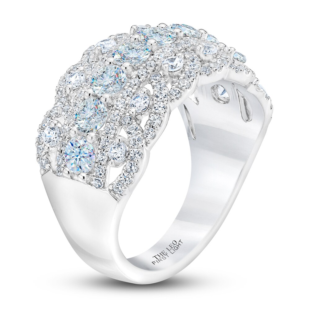 THE LEO First Light Diamond Ring 2 ct tw Round 14K White Gold 3lZNh1ir