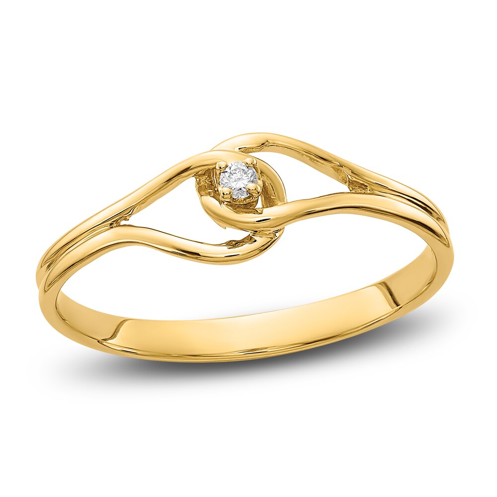 Diamond Accent Ring 14K Yellow Gold 4Oo8A98q