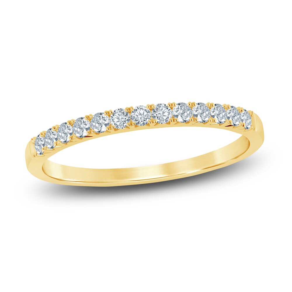 Diamond Anniversary Ring 1/4 ct tw Round 14K Yellow Gold 4T73mDoX