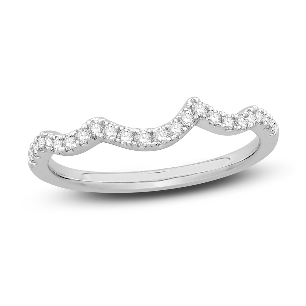 Diamond Wedding Band 1/5 ct tw Round 14K White Gold 4UIUBAO9