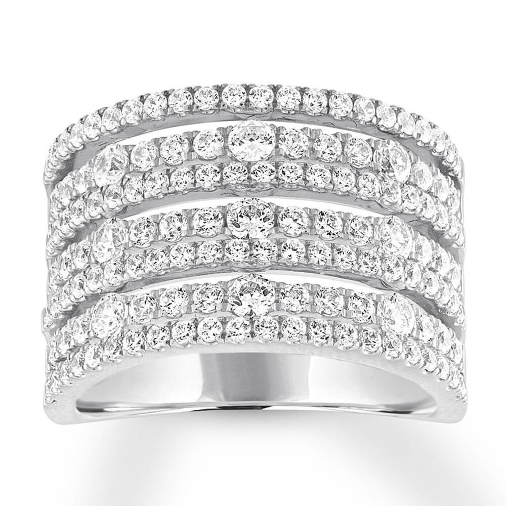 Diamond Anniversary Band 1-3/4 carats tw Round 14K White Gold 4dHR7qzZ