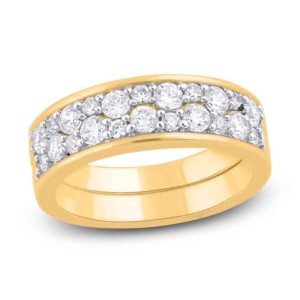 Diamond Anniversary Band 1 ct tw Round 14K Yellow Gold 4nICVkwR [4nICVkwR]