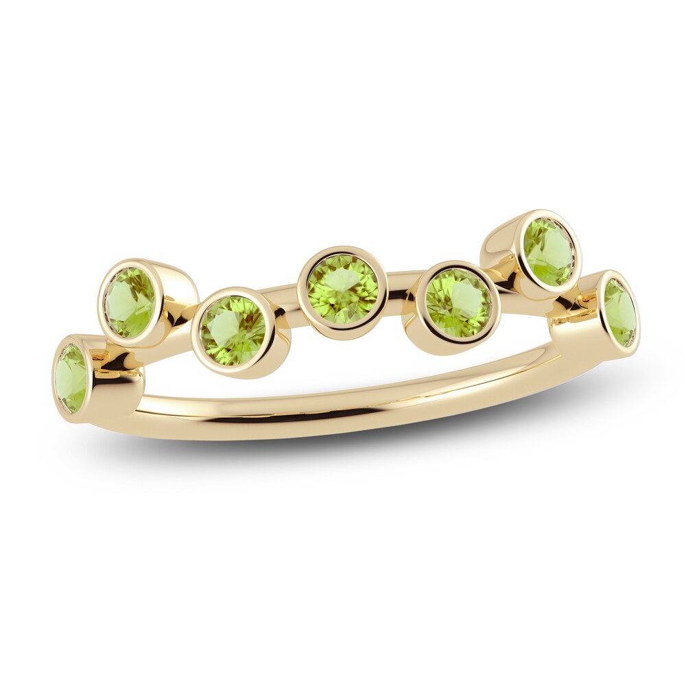 Juliette Maison Natural Peridot Ring 10K Yellow Gold 59NymZxn