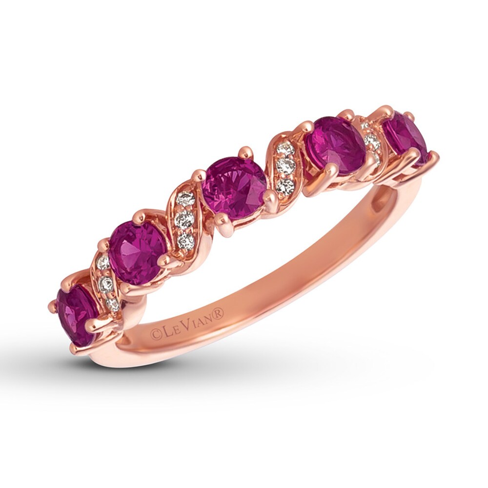 Le Vian Natural Ruby Band Diamond Accents 14K Strawberry Gold 5TNuQRPp