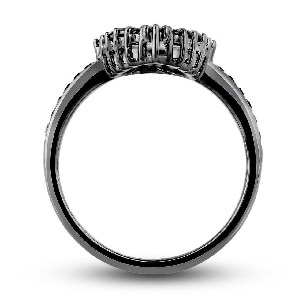 Black Diamond Ring 2 ct tw Round 14K White Gold 5aoUdGe0