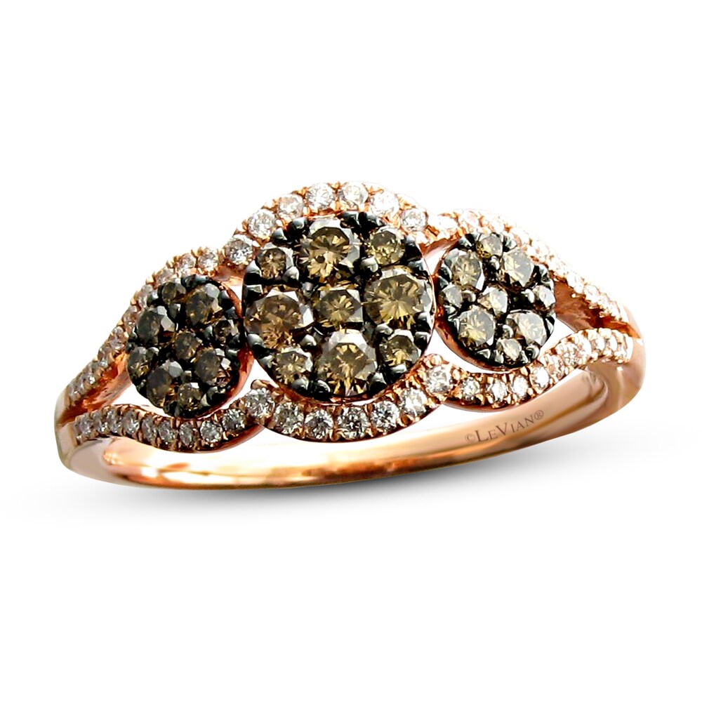 Le Vian Diamond Ring 5/8 ct tw 14K Strawberry Gold 62w94mHU