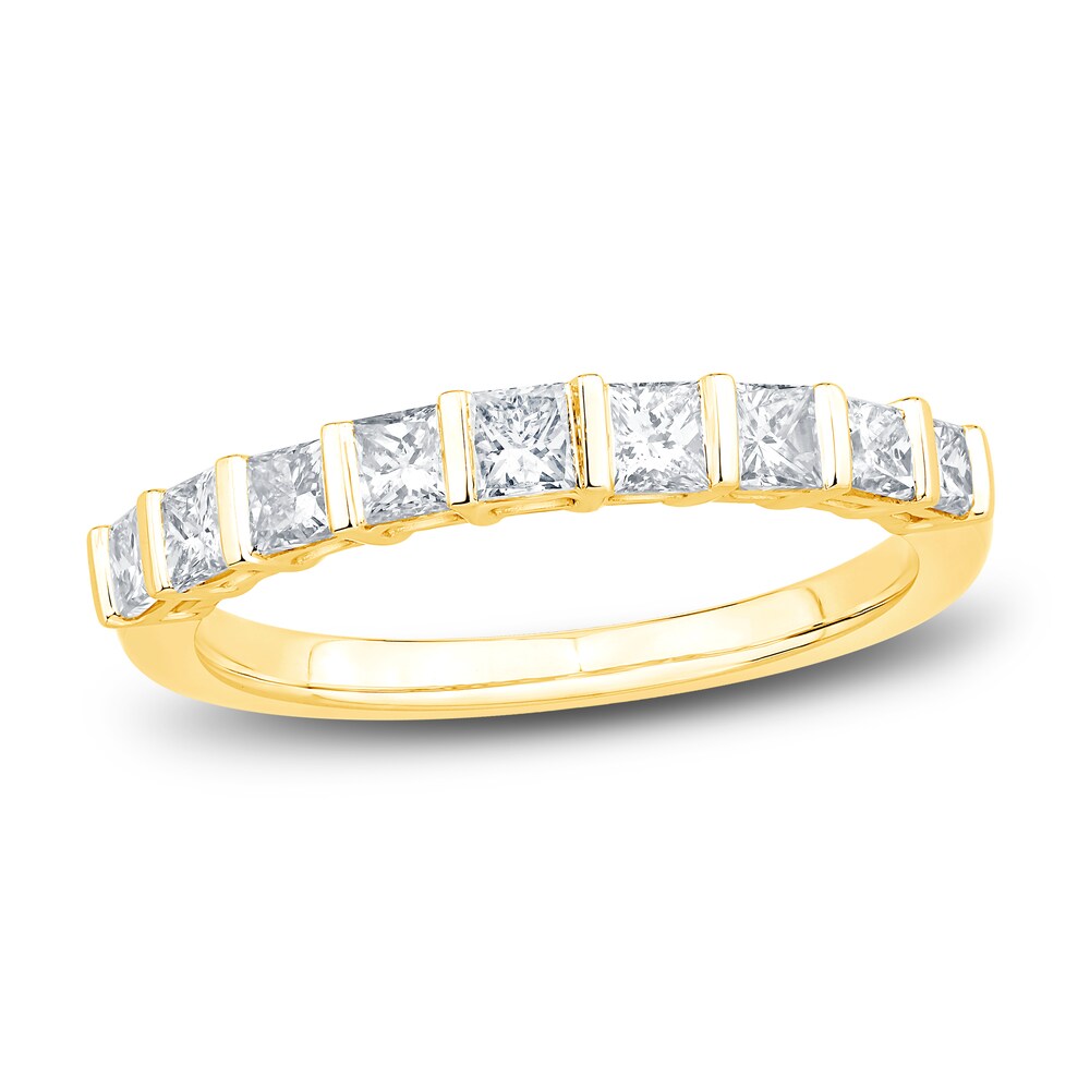 Diamond Anniversary Band 7/8 ct tw Princess 14K Yellow Gold 6GlRB3Ey