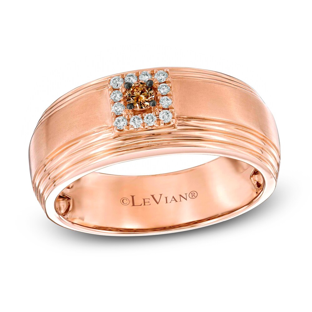 Le Vian Men's Diamond Ring 1/6 carat tw 14K Strawberry Gold 6TBcy1yr