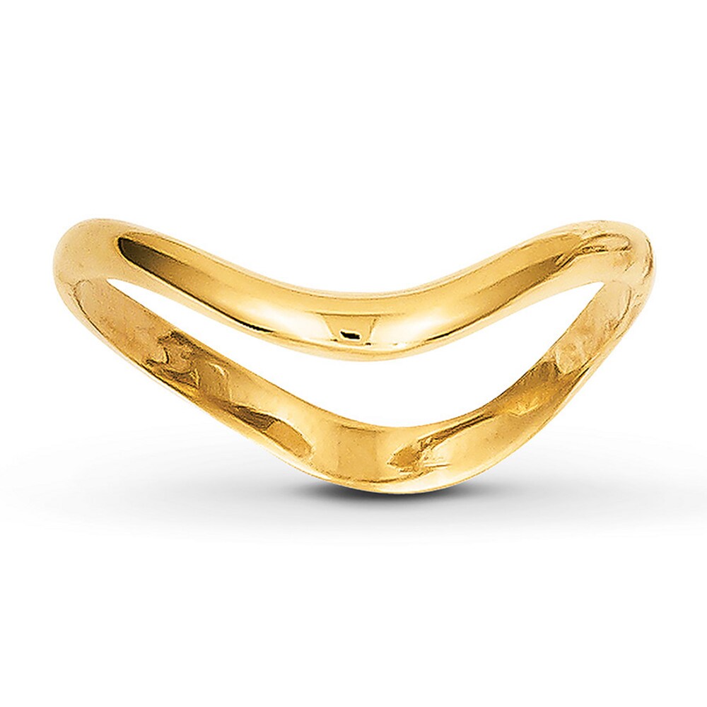 Women's Wave Ring 14K Yellow Gold 6VinFraE