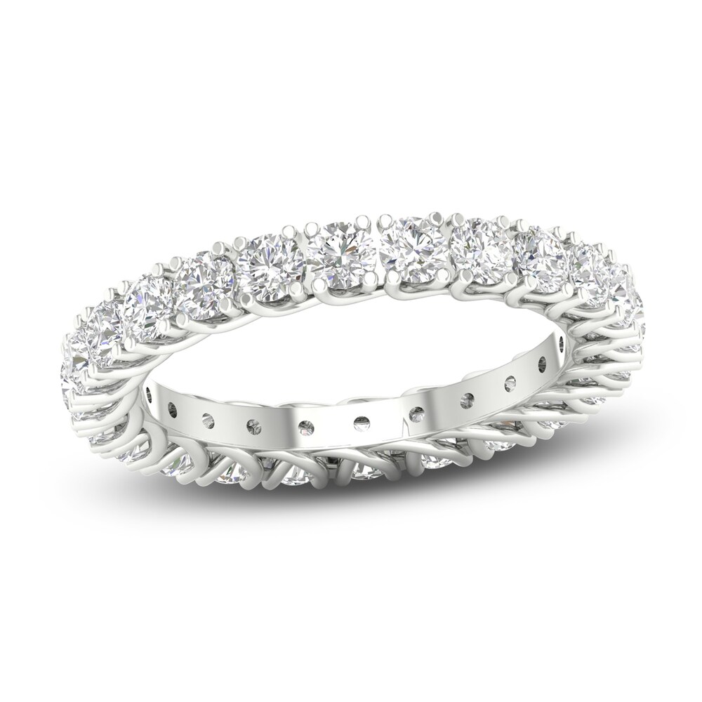 Diamond Eternity Band 2 ct tw Round 14K White Gold 6bzAf906