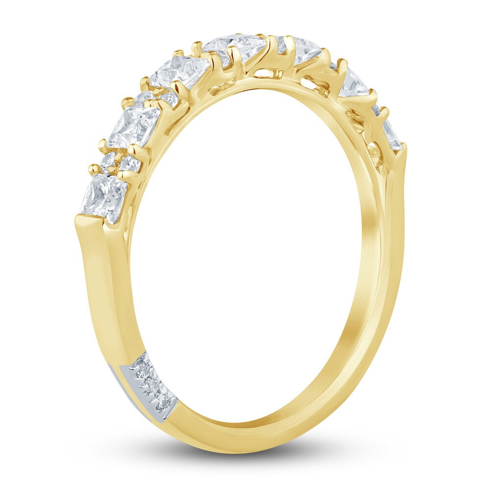 Pnina Tornai Diamond Anniversary Ring 3/4 ct tw Princess/Round 14K Yellow Gold 6dtC1WEC