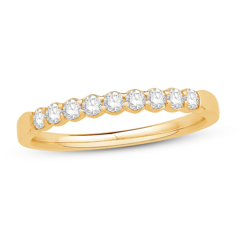 Diamond Anniversary Ring 1/4 ct tw Round 14K Yellow Gold 7BQqWdcP