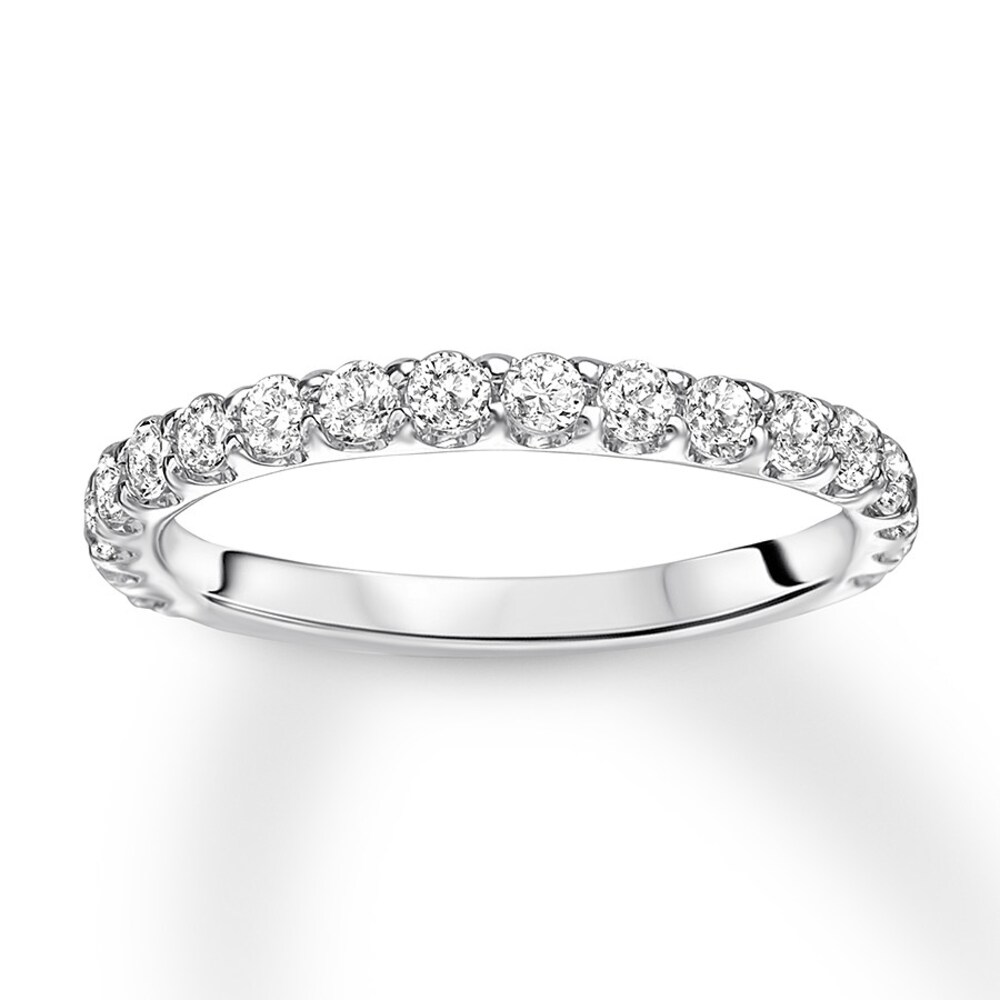 Diamond Anniversary Band 5/8 carat tw Round-cut 14K White Gold 7ELiqhJa