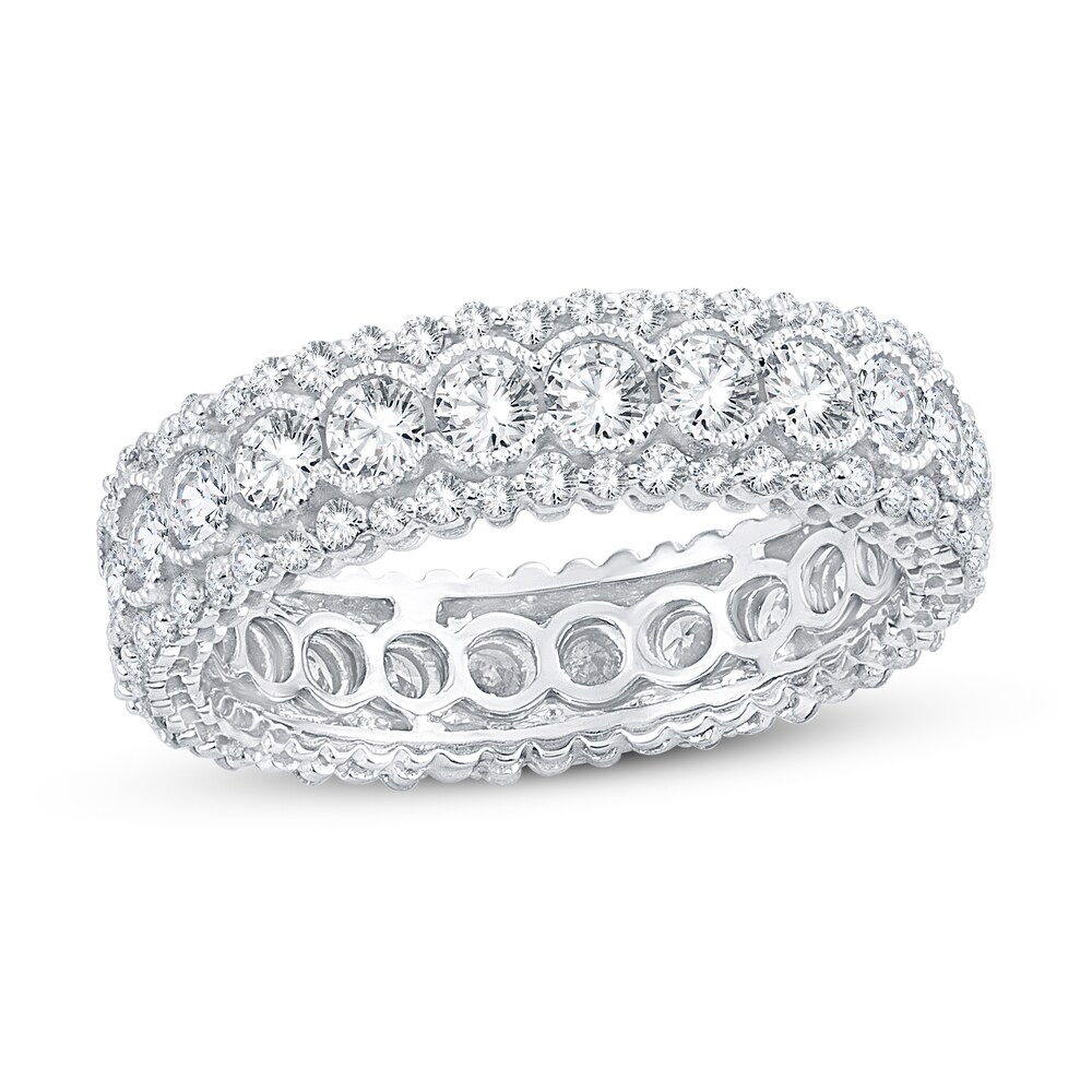 Diamond Eternity Band 2 ct tw Round 14K White Gold 7SAzuRyZ