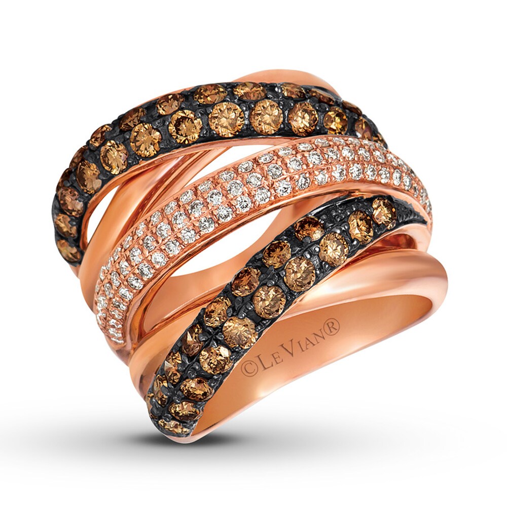 Le Vian Diamond Ring 2-5/8 carat tw 14K Strawberry Gold 7eKTi1dU