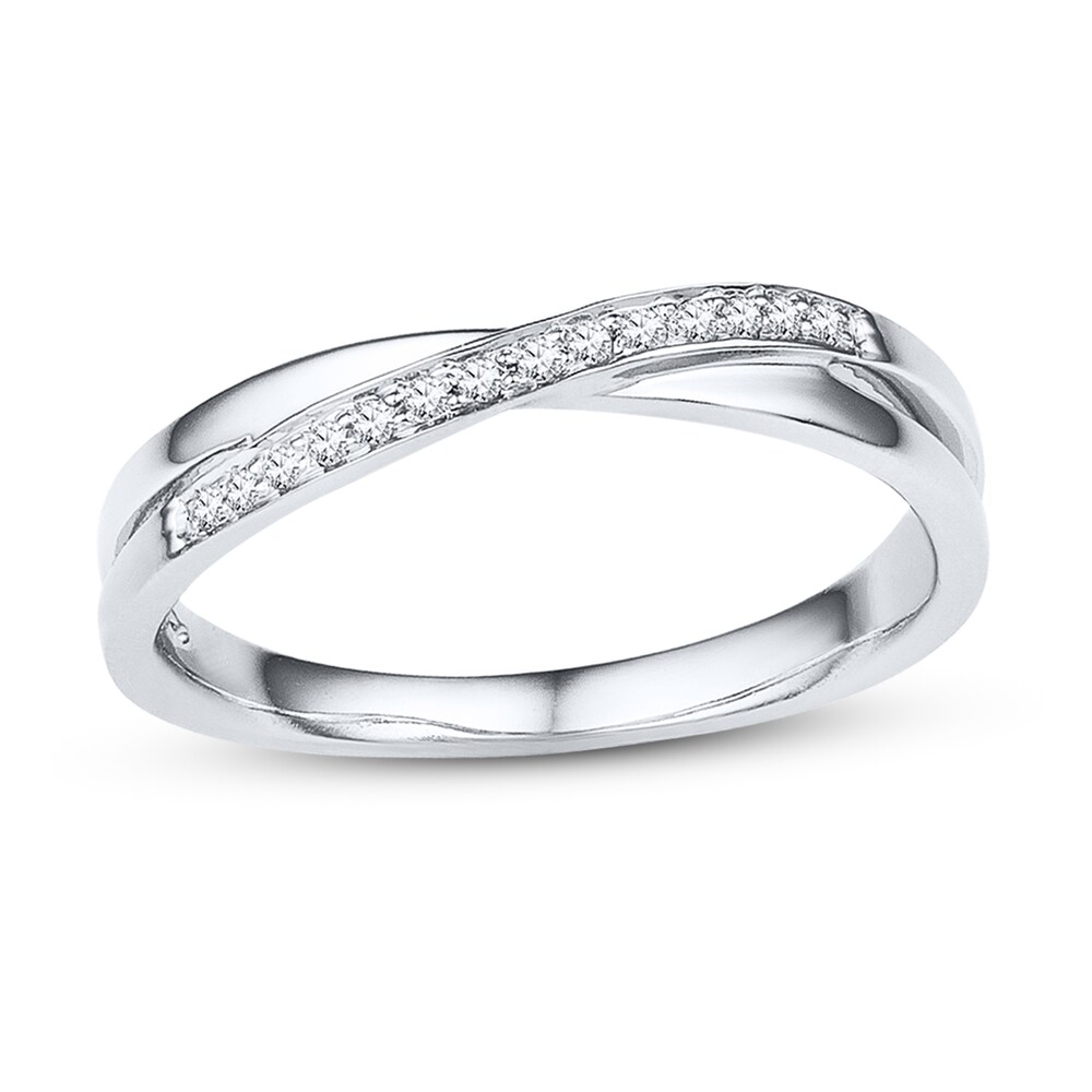 Diamond Ring 1/15 ct tw Round-cut 10K White Gold 7iCxLbF4