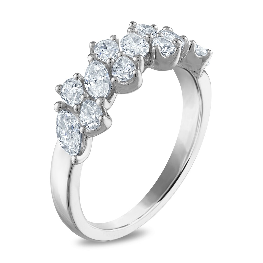 Diamond Anniversary Band 1-1/4 ct tw Pear/Marquise Platinum 7lHBm16f