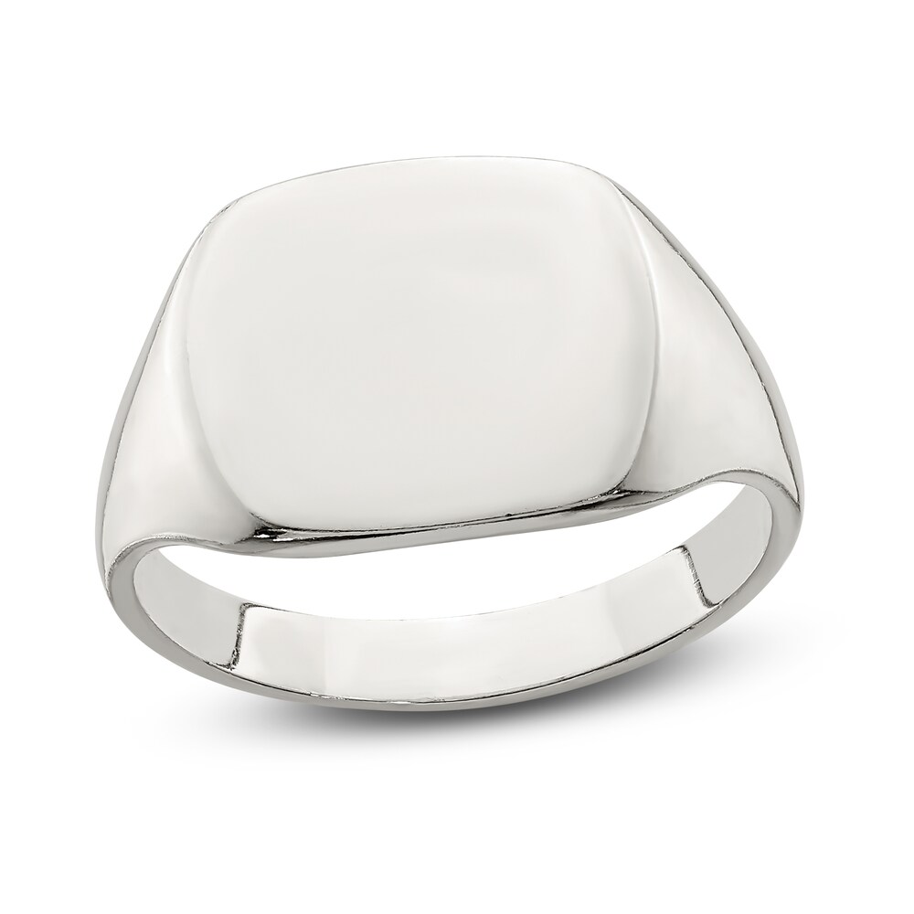 Solid Back Signet Ring Sterling Silver 7nceKTyT