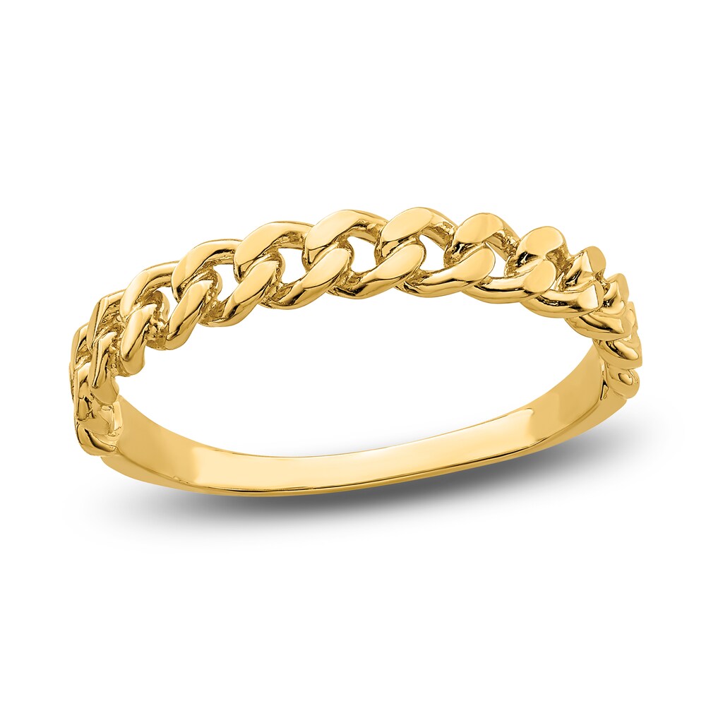 Chain Link Ring 14K Yellow Gold 7ySTuOOV