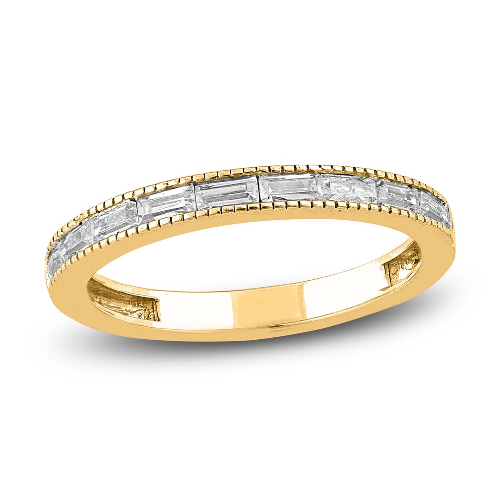 Diamond Stackable Anniversary Band 1/3 ct tw Baguette 14K Yellow Gold 84dWe2hb