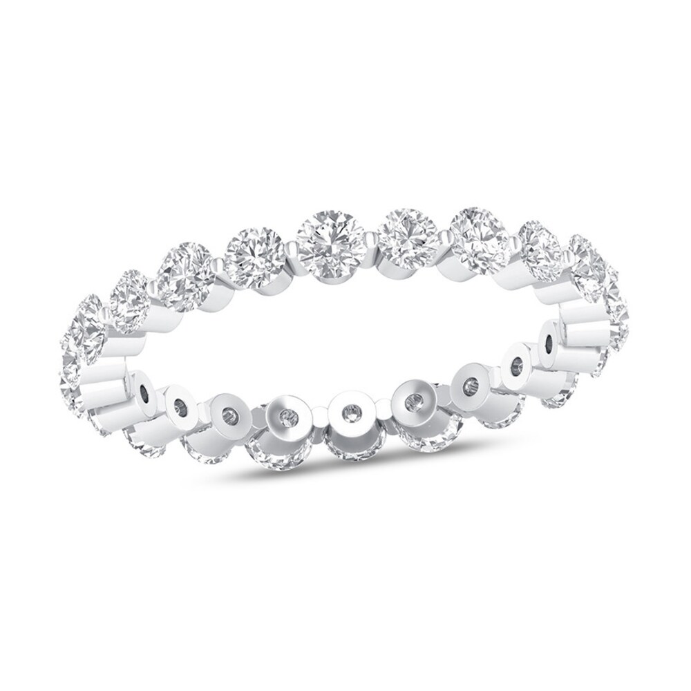 Diamond Eternity Ring 1 ct tw Round 14K White Gold 8HI6hPrT