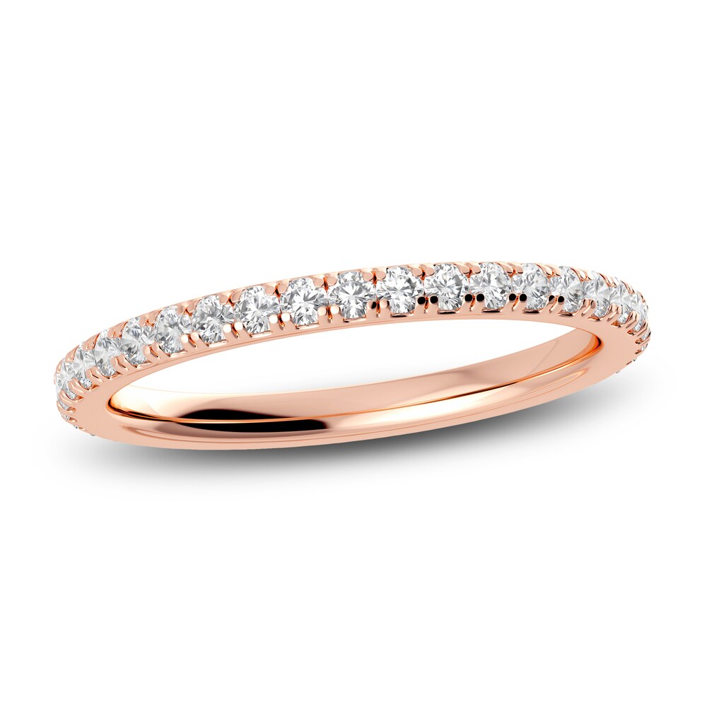 Juliette Maison Natural White Sapphire Eternity Ring 10K Rose Gold 8MV219Rs