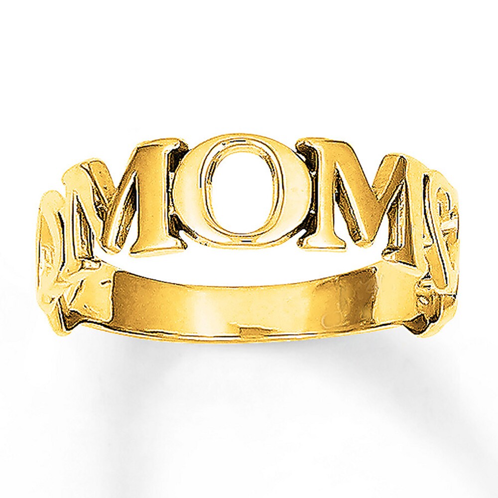 MOM Ring 14K Yellow Gold 8MtbqLmu