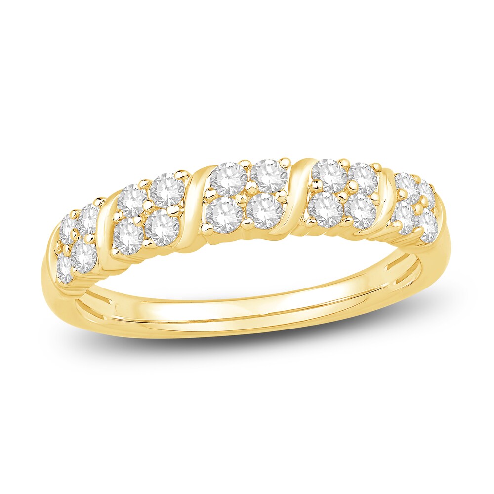 Diamond Anniversary Band 1/2 ct tw Round 14K Yellow Gold 8No0VhV7