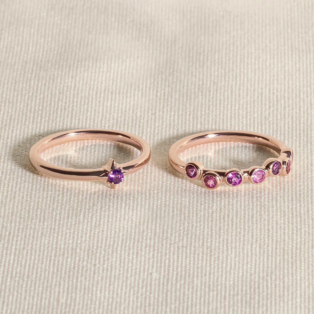 Juliette Maison Natural Citrine & Natural Pink Tourmaline Ring 10K Rose Gold 8mFj9yrj