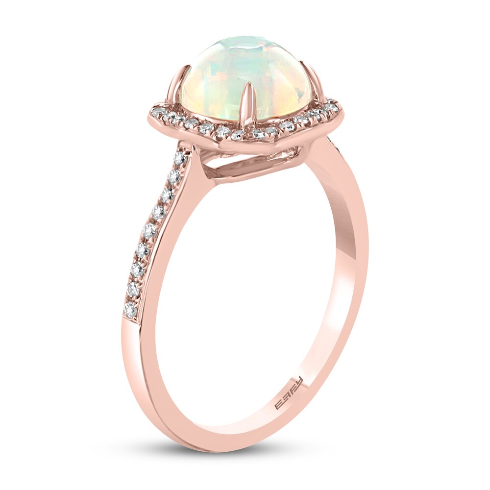 Effy Natural Opal Ring 1/6 ct tw Diamonds 14K Rose Gold 9akuMVg0
