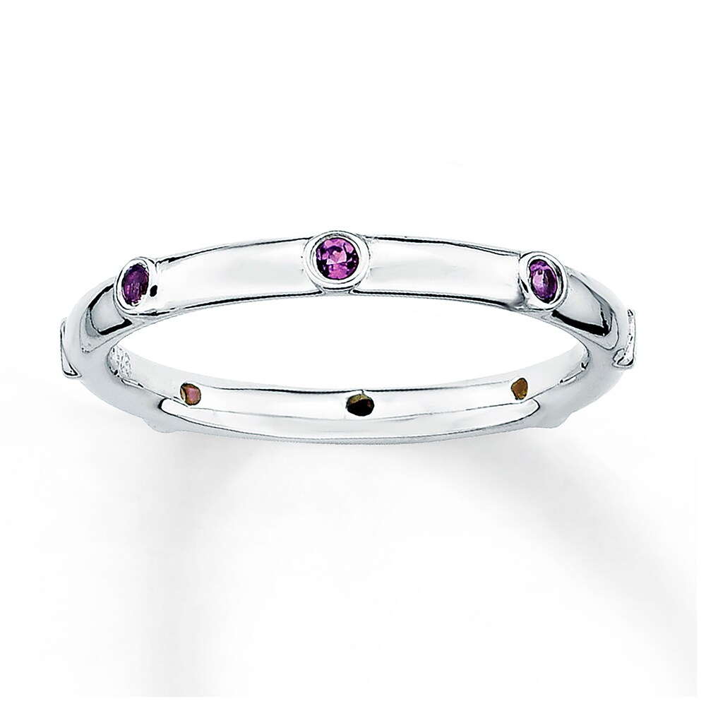 Stackable Amethyst Ring Sterling Silver 9eSdsE8Y