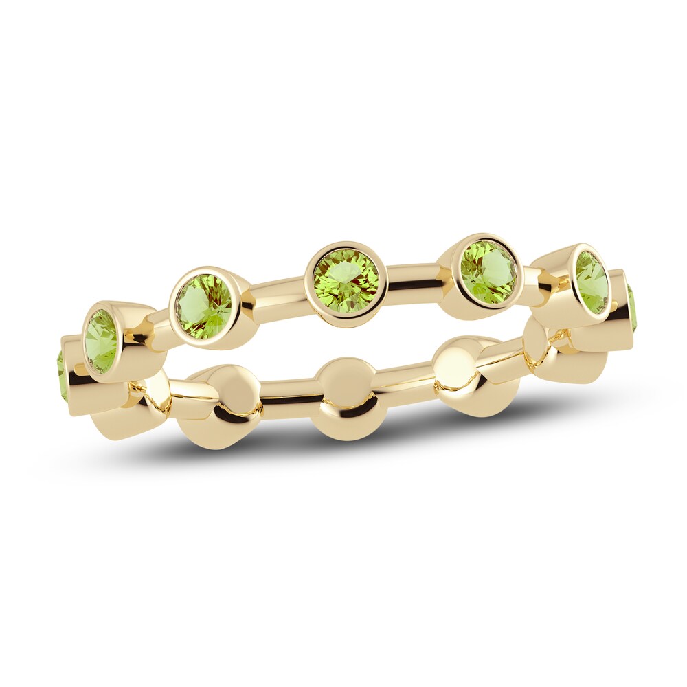 Juliette Maison Natural Peridot Ring 10K Yellow Gold 9h0msLfT