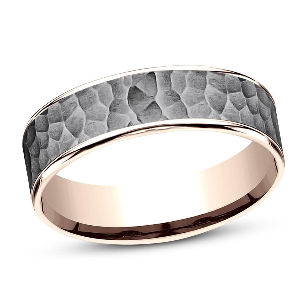 Wedding Band Tantalum/14K Rose Gold 9l0oQMLk