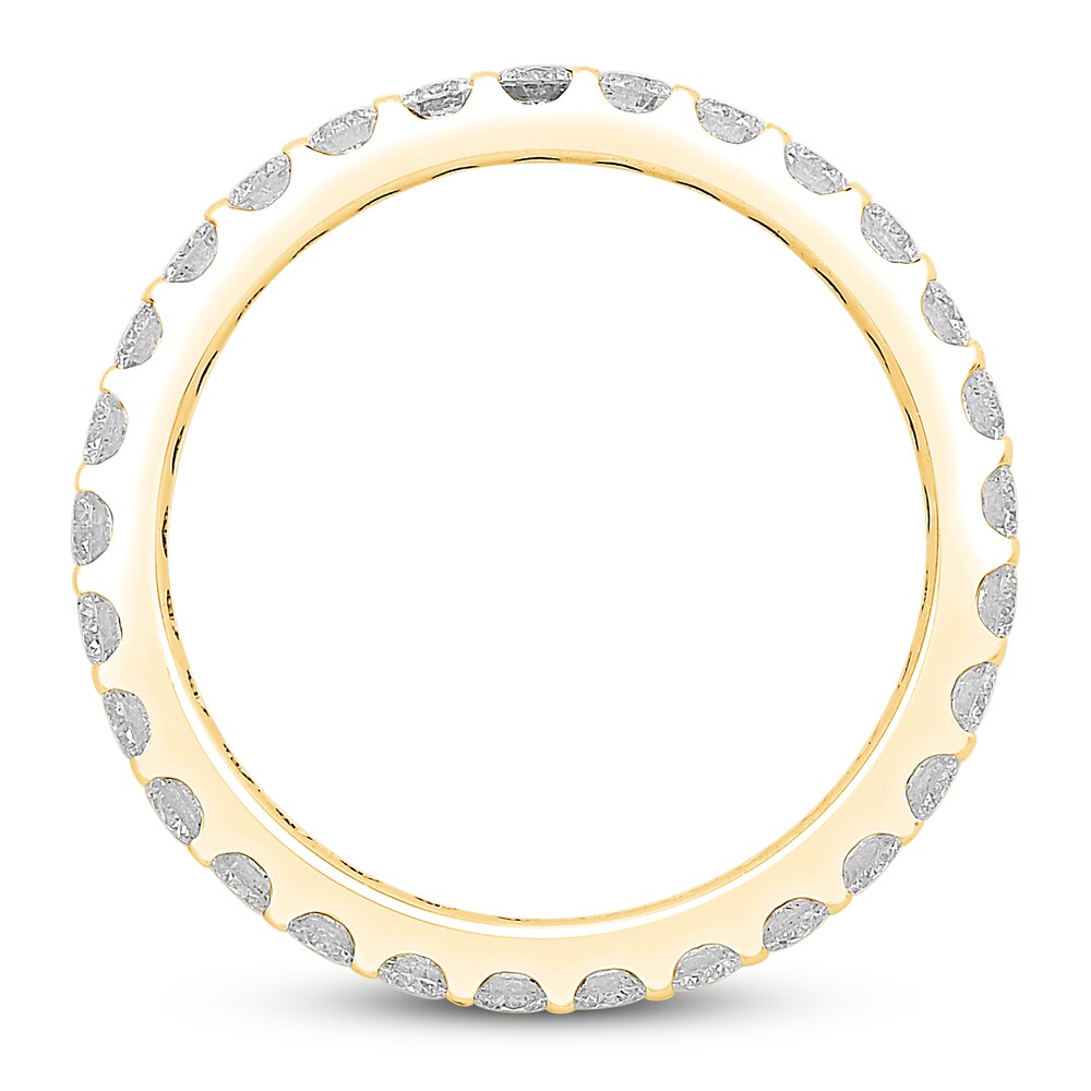 Diamond Eternity Band 1 ct tw Round 14K Yellow Gold A63nlFtn