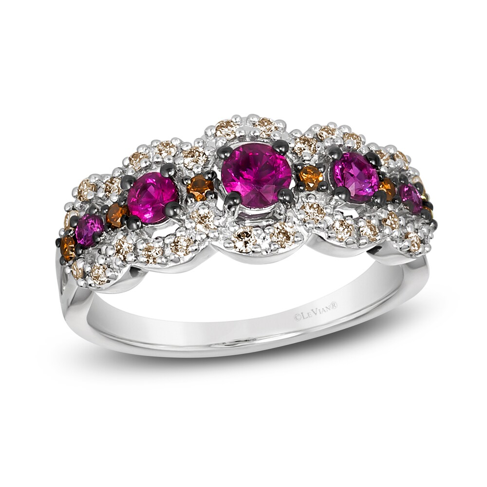 Le Vian Natural Ruby Ring 1/3 ct tw Diamonds 14K Vanilla Gold AACJfNPd