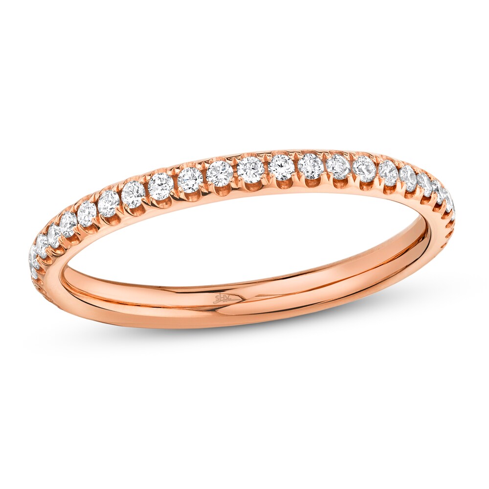 Shy Creation Diamond Ring 1/6 ct tw Round 14K Rose Gold SC22005280 ABIaLfaP